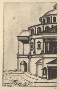 Vista parcial de um edifício [O Templo de Isaías] da série 
