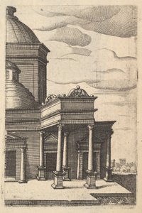 Vista parcial de um Edifício [Templo de Vênus] da série 