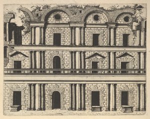 Ruin of a Palace Facade [Palatium M. Agrippa] da série 