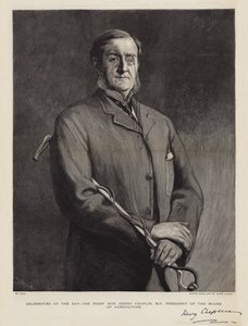 Celebridades do Dia, o Honorável Henry Chaplin, MP, Presidente do Conselho de Agricultura