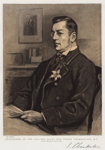 Celebridades do Dia, o Honorável Joseph Chamberlain, MP