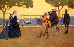 Caçadores do Big Game, de &39;The Light Side of Egypt&39;, 1908 de Lance Thackeray