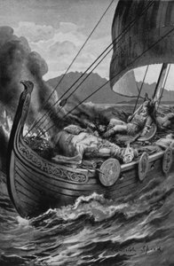 Um funeral de Viking (litho)