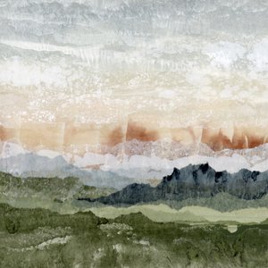 Abstrato de montanhas em camadas de Lara Eckerman