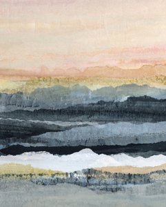 Montanhas abstratas e serenas