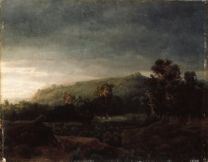 Uma floresta de Lars Hertervig
