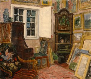 Interior do estúdio de Lars Jorde