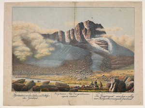 ""Hjortetakken", visto do vale em Kobbefjorden Grönland" de Lars Møller