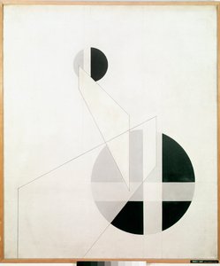 Composição A XX Pintura de Laszlo Moholy-Nagy de Laszlo Moholy Nagy