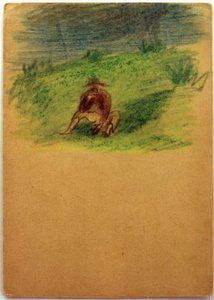 Sem título (Homem sentado no Prado) de Laszlo Moholy Nagy