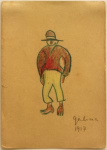 Sem título (galego com calça amarela) de Laszlo Moholy Nagy