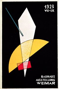 Cartaz para uma exposição da Bauhaus em Weimar, Alemanha, 1923