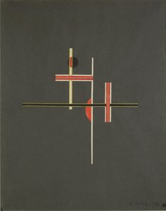 Balanço de vermelho e preto, 1922 de Laszlo Moholy Nagy
