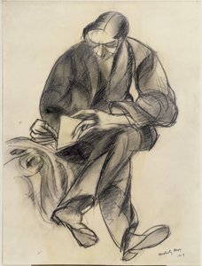 Leitura de figuras assentadas, 1919 de Laszlo Moholy Nagy