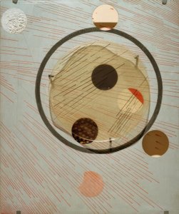 Experiência com modulador espacial, alumínio 5 de Laszlo Moholy Nagy