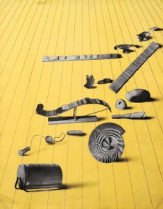 Exercícios táteis e esculturas de mão de Laszlo Moholy Nagy