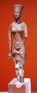 Figurino de uma deusa (bronze) de Late Period Egyptian