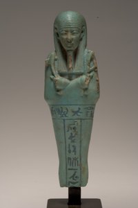 Figura Shabti para Djedhor (faiança)