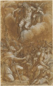 Saint Roch intercedendo em nome das vítimas da peste