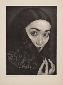 Senhora com um xale, pub. 1926.