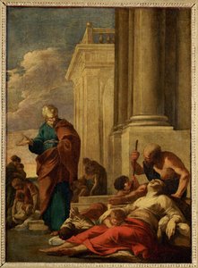 Saint Pierre guerissant les malades avec son ombre - São Pedro cura os doentes com a sua sombra ...
