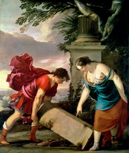 Teseu e sua mãe Aethra, c.1635-36