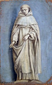 Saint Dominique Pintura sobre tela por Laurent de La Hyre (1606-1656) Sol do século XVII. 0,36 x 0,22 m Paris. Museu do Louvre de Laurent de la Hyre