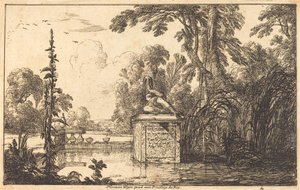 Piscina em um jardim formal de Laurent de la Hyre