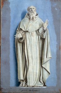 Saint Pierre Nolasque (1189-1256) em êxtase Pintura com camaieu sobre tela por Laurent de La Hyre (1606-1656) Sol do século XVII. 0,36 x 0,23 m Paris. Museu do Louvre de Laurent de la Hyre