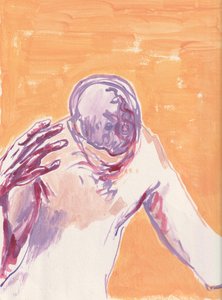 Ansiedade, 2025 (acrílico sobre papel aguarela)