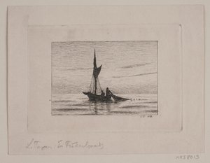 Um barco de pesca de Laurits Regner Tuxen