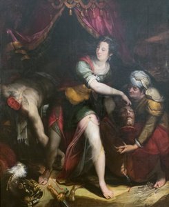 Judite e Holofernes, Lavinia Fontana (óleo sobre tela) de Lavinia Fontana