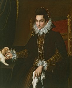 Retrato de Ginevra Aldrovandi Hercolani como uma viúva, final dos anos 1590