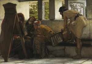 Um estúdio em Roma  de Lawrence Alma-Tadema