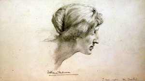 Porträtstudie von Miss Barber von Lawrence Alma Tadema