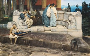 Um Exedra, 1871 de Lawrence Alma Tadema