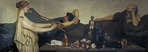 Cena de Pompeia ou a sesta de Lawrence Alma Tadema