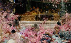 Estudo para The Roses of Heliogabalus, c.1888 (óleo sobre tela) de Lawrence Alma Tadema