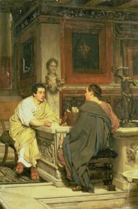 O discurso; Um bate-papo de Lawrence Alma Tadema