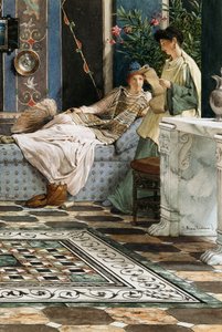 A carta de um ausente, 1871 de Lawrence Alma Tadema