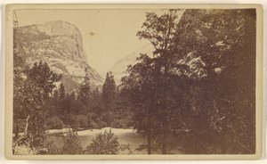 Lago Mirror. Vale de Yo-Semite. Mariposa Co. de Lawrence and Houseworth