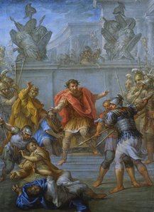O Imperador Cláudio impedindo a morte dos seus atacantes (óleo sobre tela)