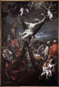 Santo André crucificado (óleo sobre tela