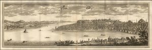 Ilustração de 1711 - Vista do Grande Serrail de Constantinopla de Le Blond