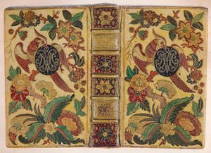 "Encadernação em mosaico assinado por Le Monnier e com o monograma de Maria Josefa da Saxónia", c1750 19 de Le Monnier