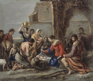Le Nain - A Adoração dos Pastores, 1644 de Le Nain Brothers