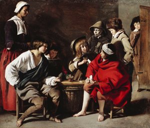 Os jovens jogadores de cartas de Le Nain Brothers