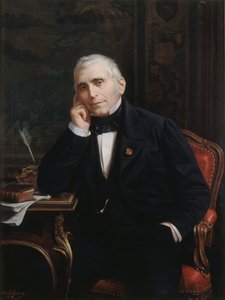 Retrato do dramaturgo e libretista Eugène Scribe 1791-1861, 1863. de Lecomte Vernet