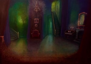 Arsénico e renda velha, 2024 (óleo sobre tela) de Lee Campbell