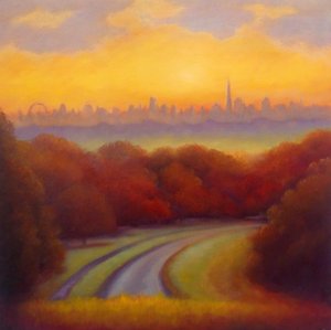 Amanhecer de outono Richmond Park, 2023 de Lee Campbell